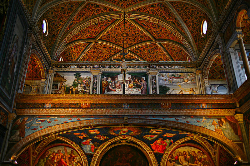ou partir en septembre  Eglise san maurizio fresque décoration