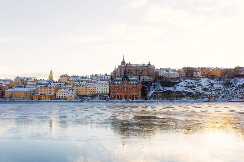 ou partir en février - Stockholm sous la neige