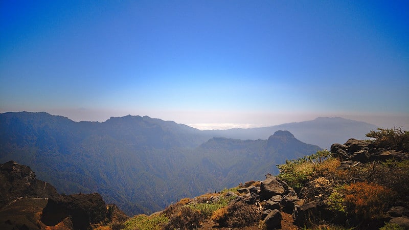 Vue depuis El Roque de los Muchachos - paysages de montagne