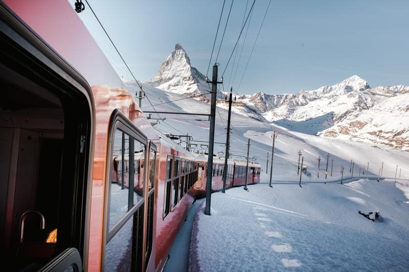 train de montagne - écoresonsabilité des stations de ski