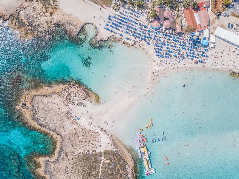 Ayia Napa plage et mer turquoise