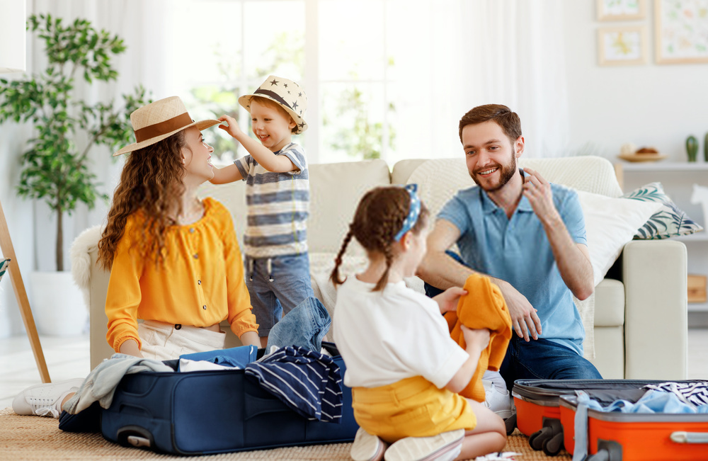 vacances en famille préparation des valises