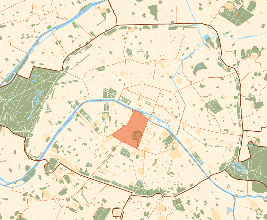 carte de paris 6ème arrondissement
