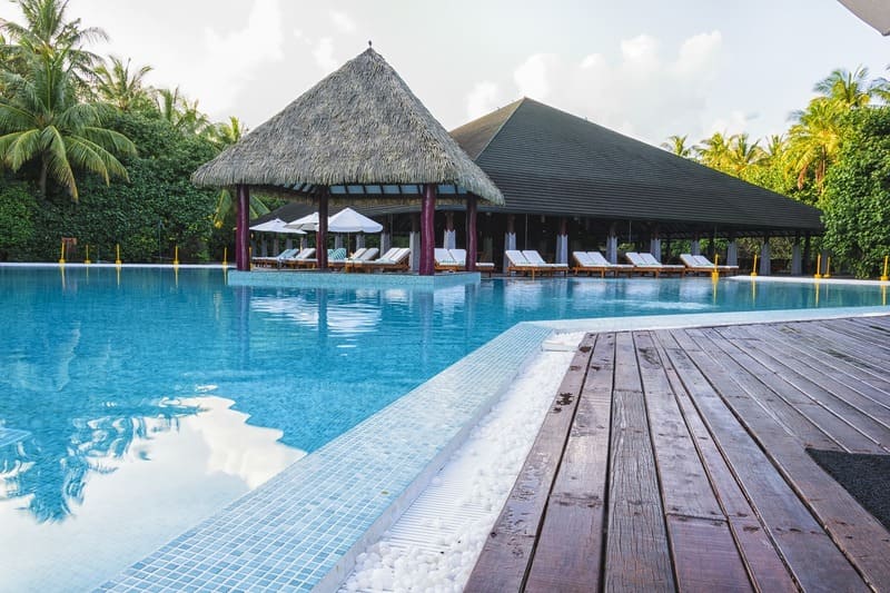 Pagotte avec sièges conforts - piscine - club vacances - été