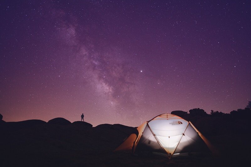 tente nuit étoile camping