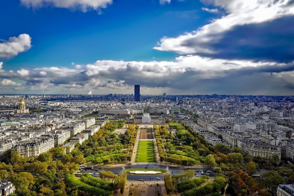 vue aérienne paris