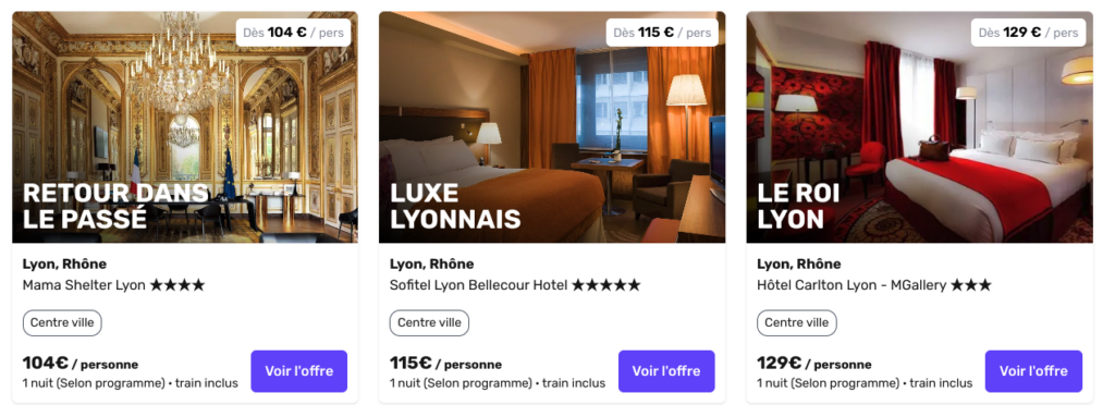 sejour à lyon avec Verytrain