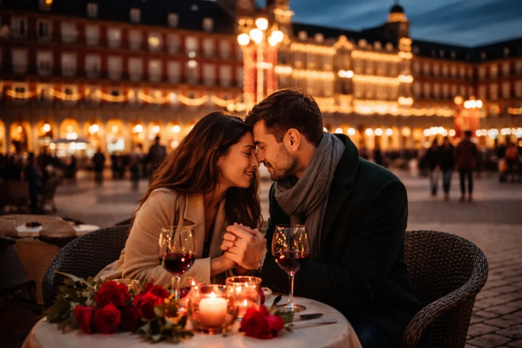 repas romantique à madrid