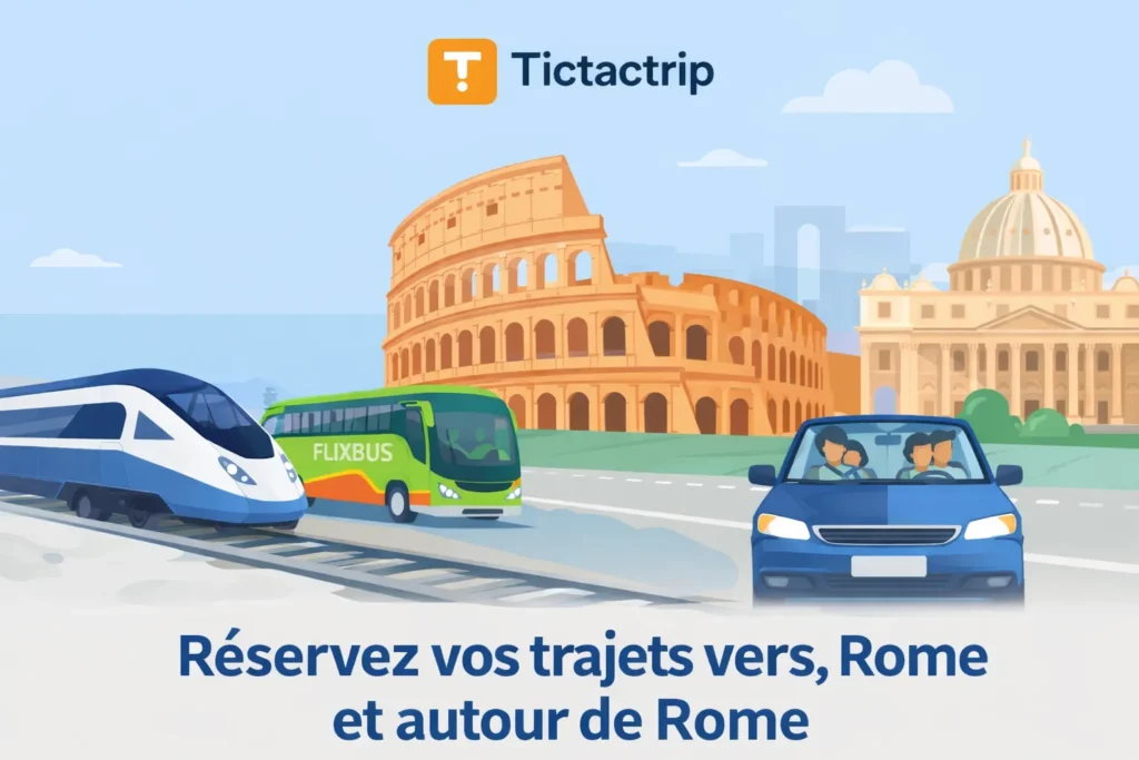 aller a rome avec tictactrip