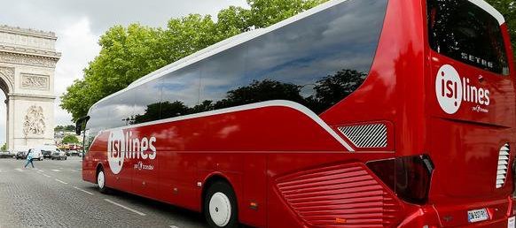 Bus Macron : bus isilines eurolines 